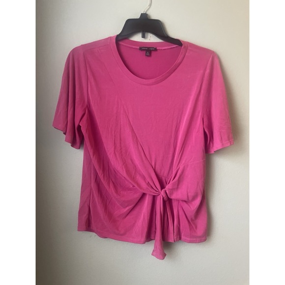 Moa Moa Tops - Moa‎ Moa Women's short Sleeve Pink side tie. XL